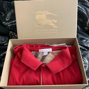 Youth Burberry long sleeve polo shirt